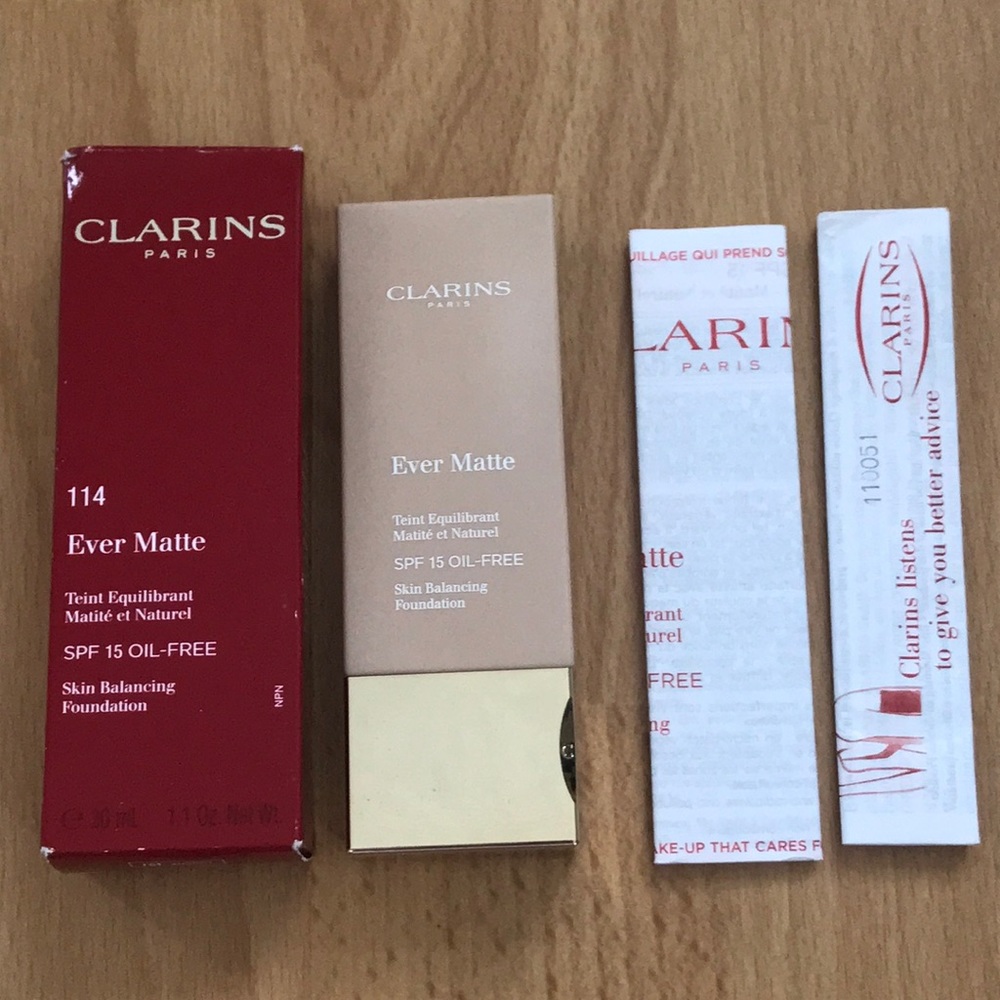 Clarins Ever Matte Skin Balancing Foundation 114